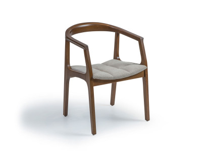 Braun Chair with Armrests Modern Dining room Wood Chair Furnishings Design